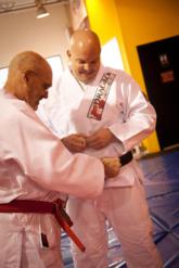 Prof. Rob Handley is promoted to 3rd degree black belt by Grand Master Flavio Behring